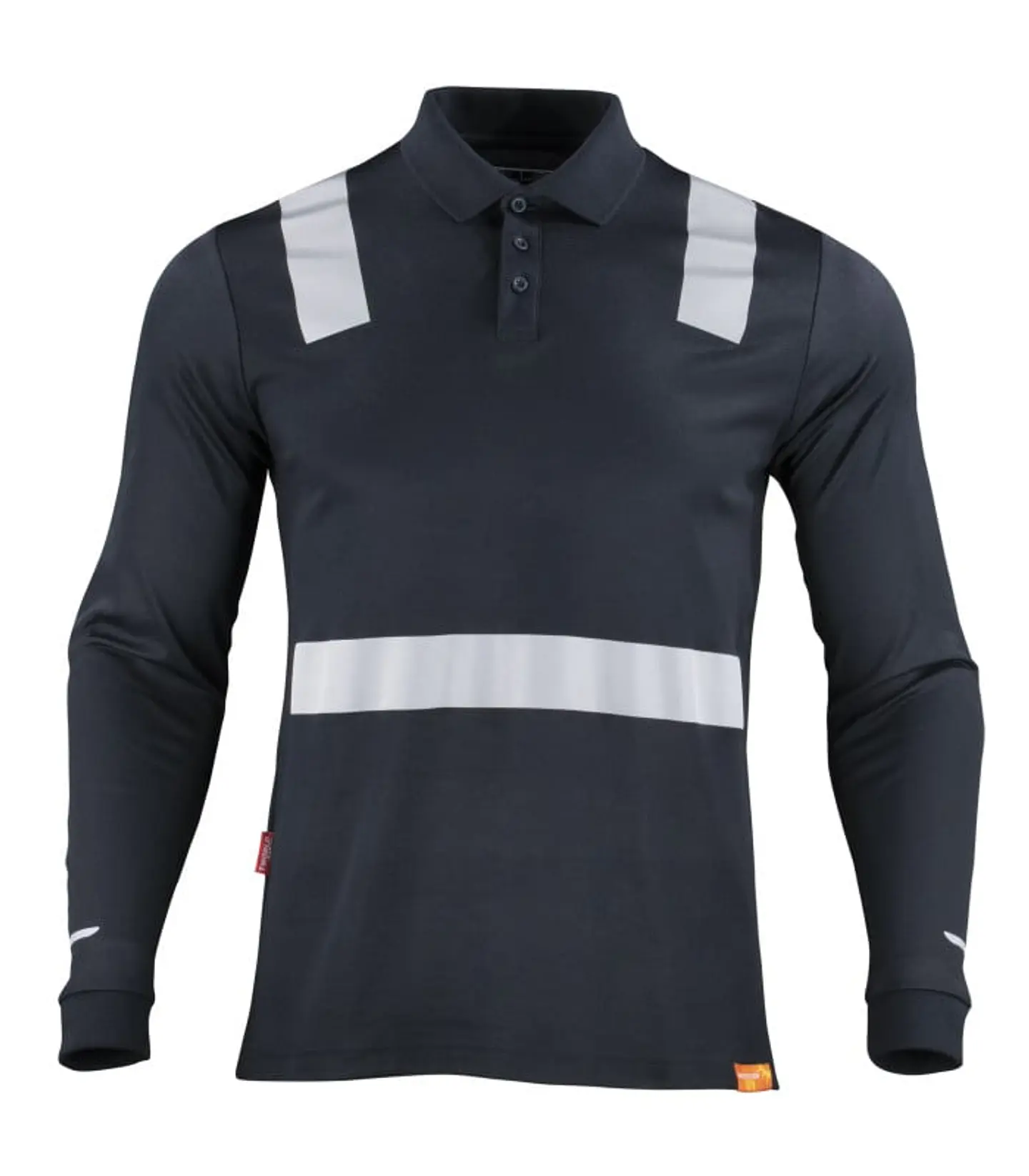 POLERA POLO HIBRIDA C/REFLECTIVA M/LARGA 7
