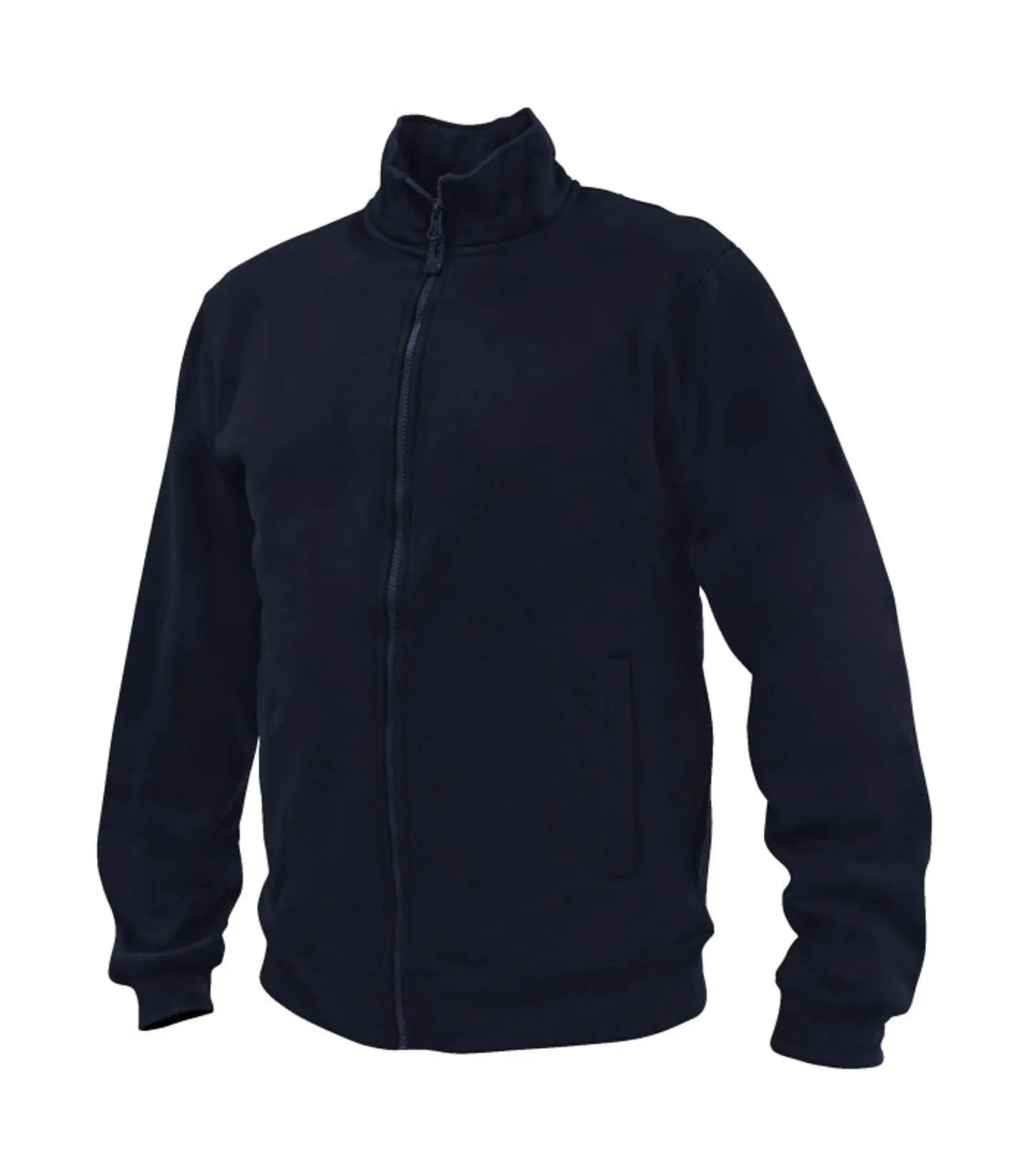 POLERON FULL ZIP UNISEX M/LARGA 65% POLY 35% ALG 12