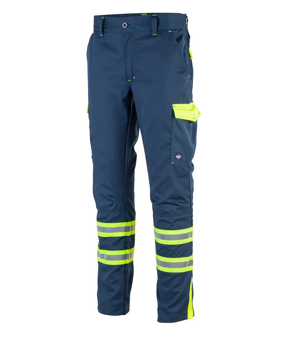 PANTALON CARGO GABARDINA BICOLOR C/CINTA DÍA NOCHE HI-VIS LINE 2