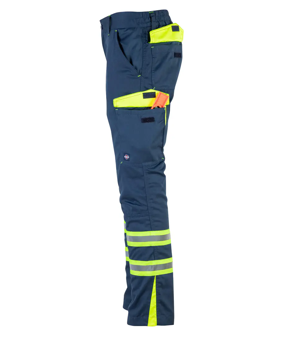 PANTALON CARGO GABARDINA BICOLOR C/CINTA DÍA NOCHE HI-VIS LINE 5
