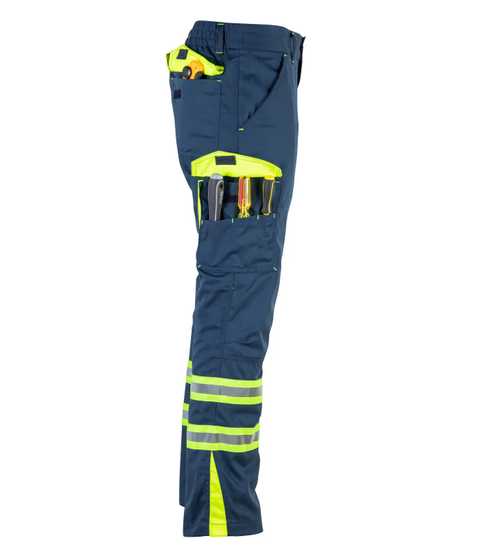 PANTALON CARGO GABARDINA BICOLOR C/CINTA DÍA NOCHE HI-VIS LINE 6