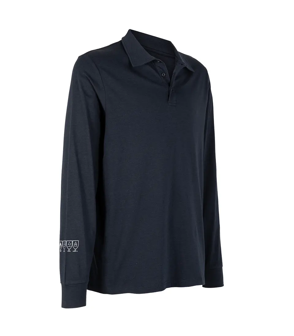 Polera Polo Ignifuga Antiestática Manga Larga Hombre 3