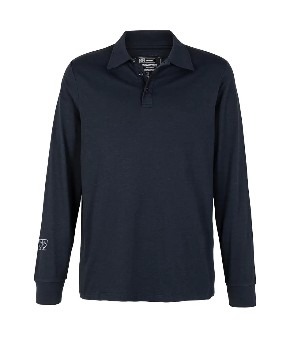 Polera Polo Ignifuga Antiestática Manga Larga Hombre 4