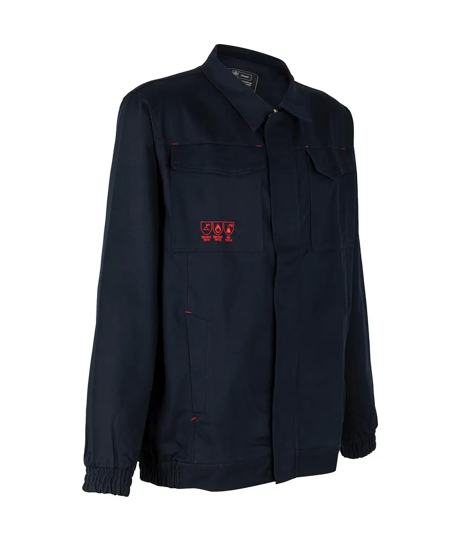 Chaqueta Ignífuga Antiácida 100% Algodón Manga Larga Hombre 2