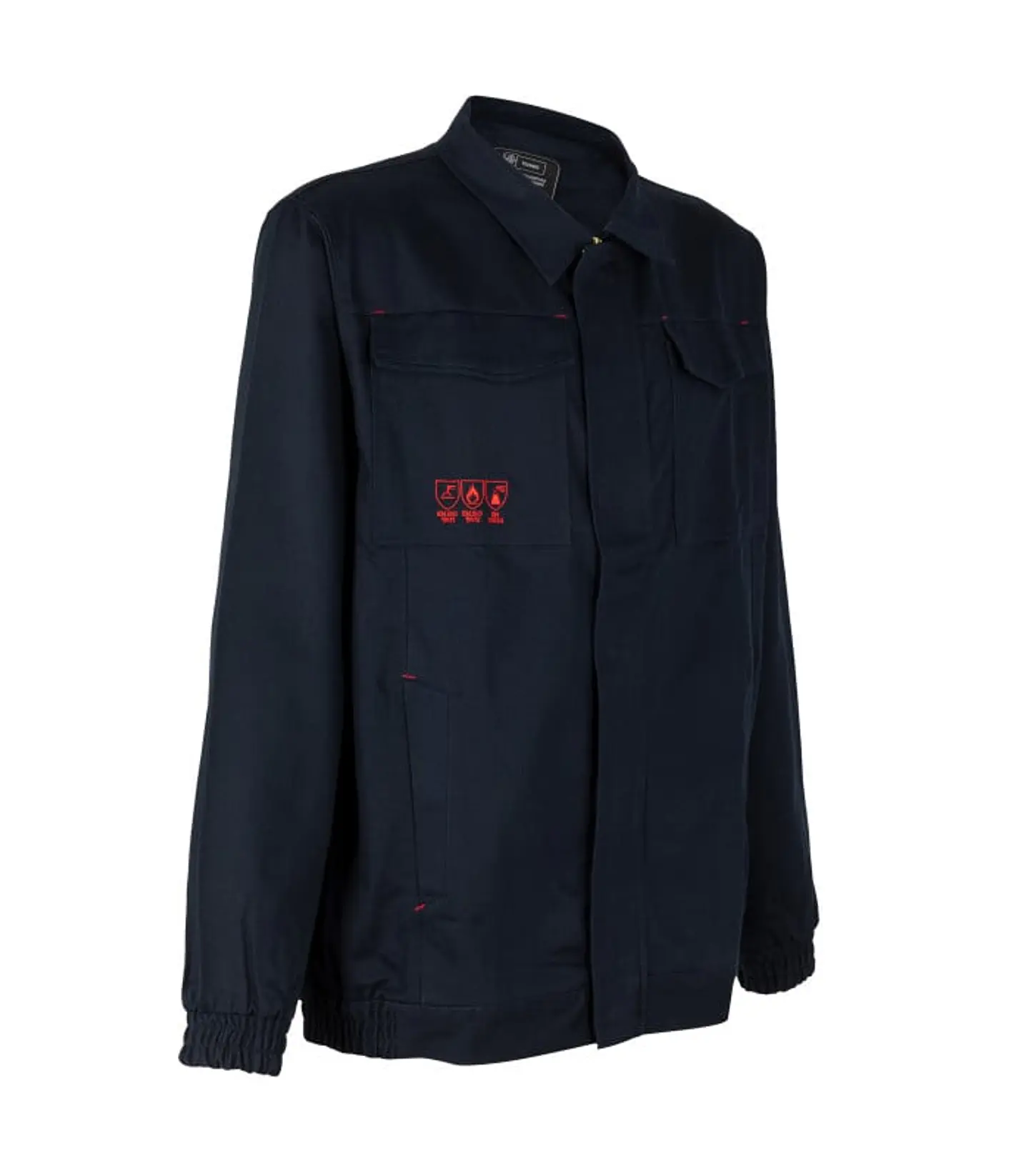 Chaqueta Ignífuga Antiácida 100% Algodón Manga Larga Hombre 6