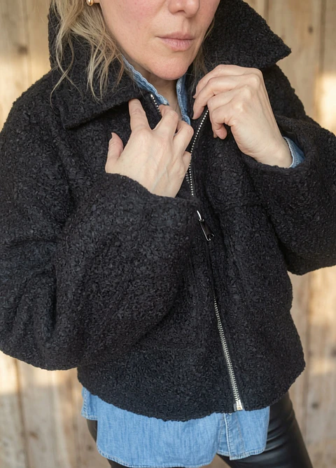Chaqueta Moscú Negra