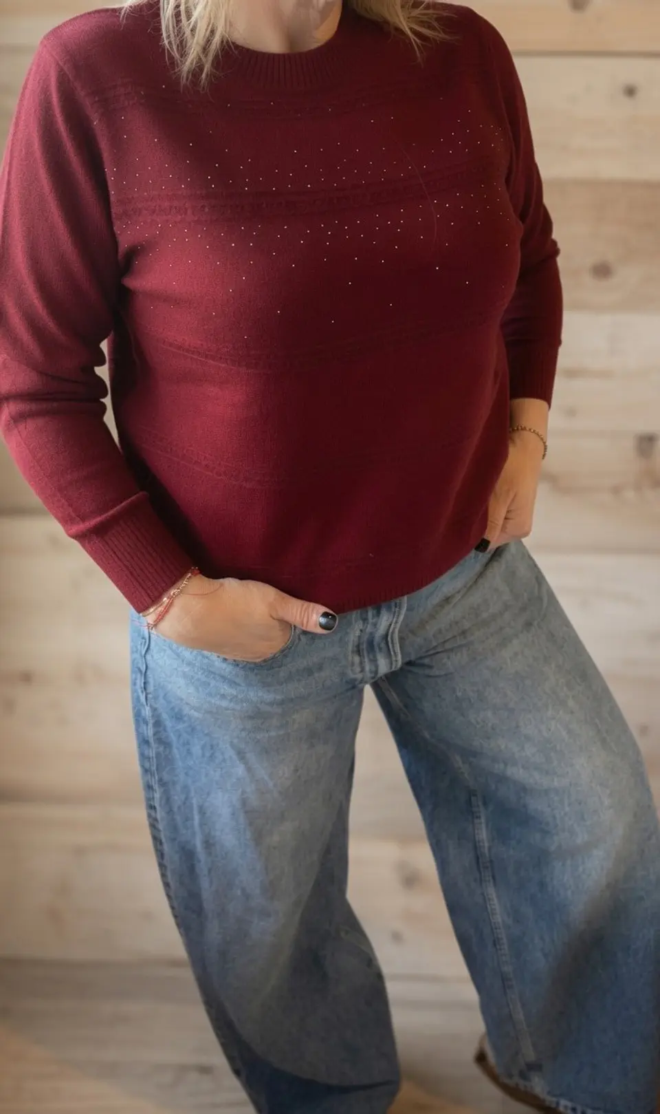 Sweater Zúrich Burdeo 1