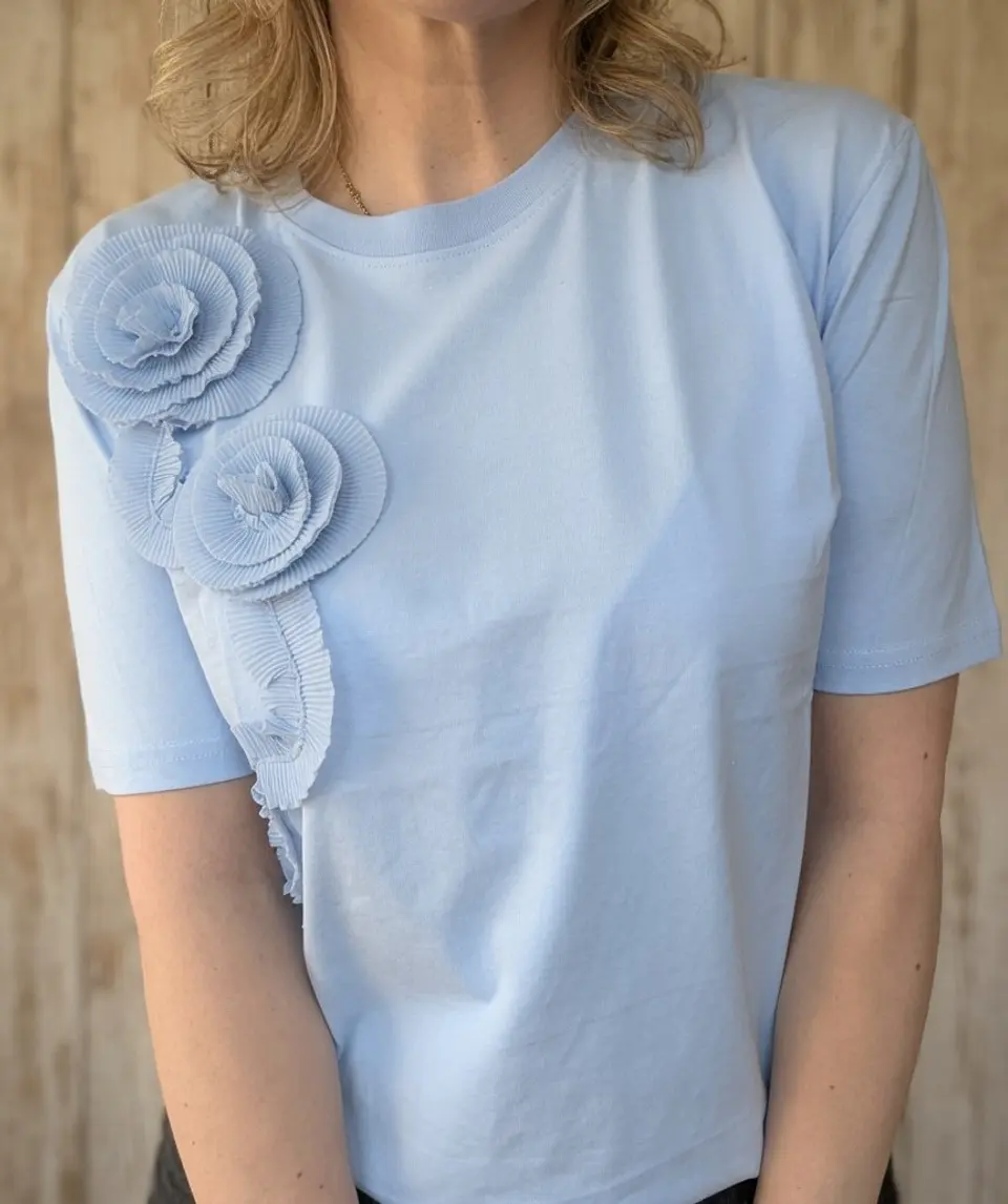 Polera Florencia Celeste 1
