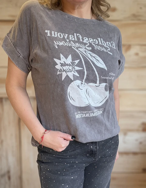 Polera Detroit Gris