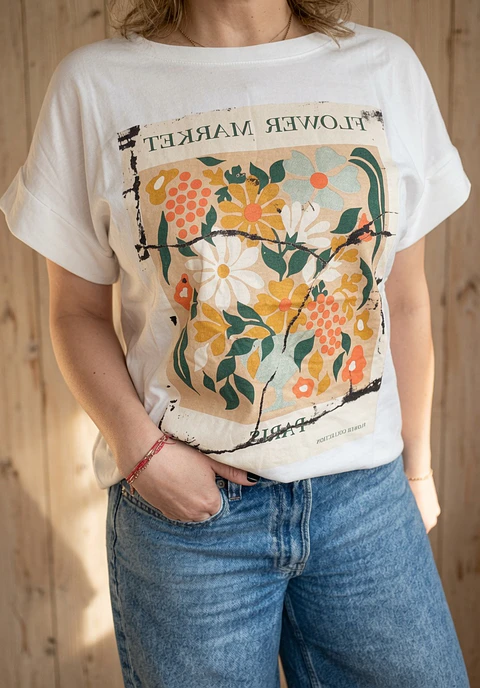 Polera Delft Blanco