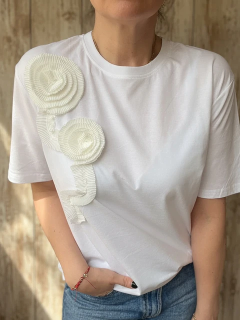 Polera Florencia Blanca