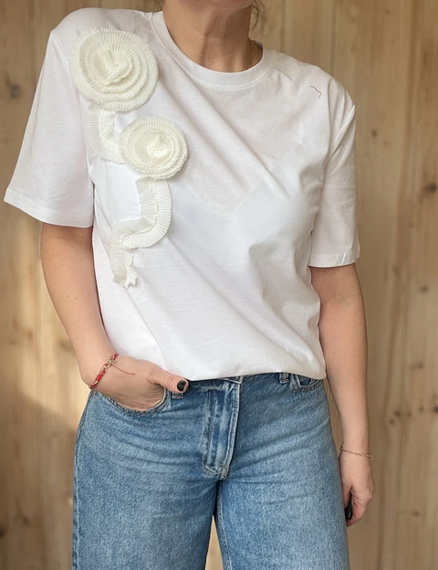 Polera Florencia Blanca