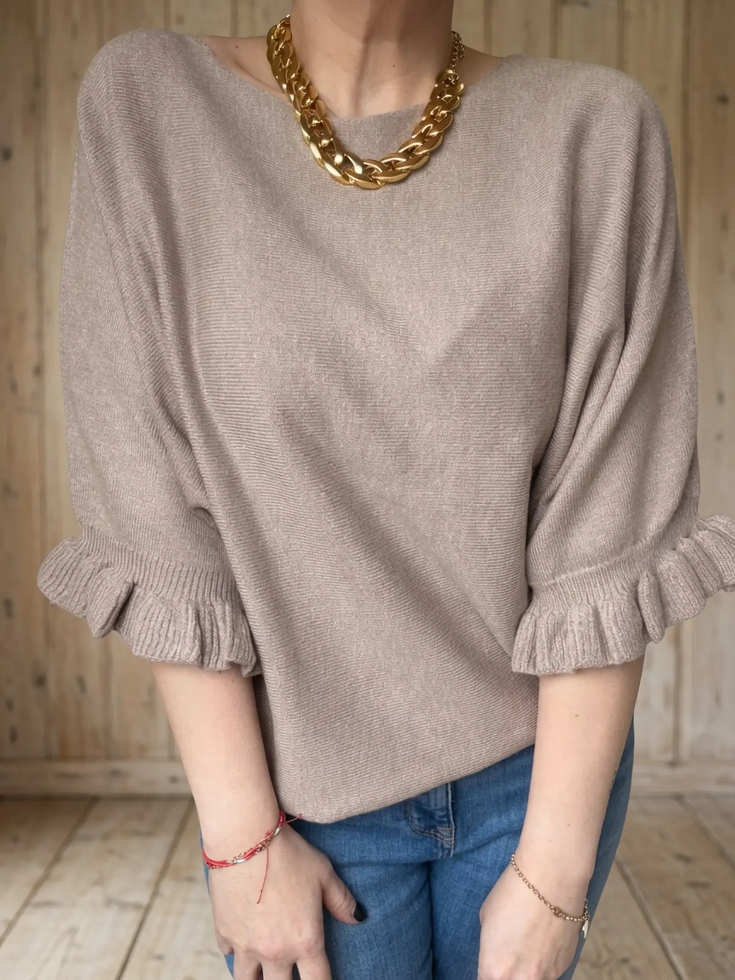 Sweater Oslo Taupe 1