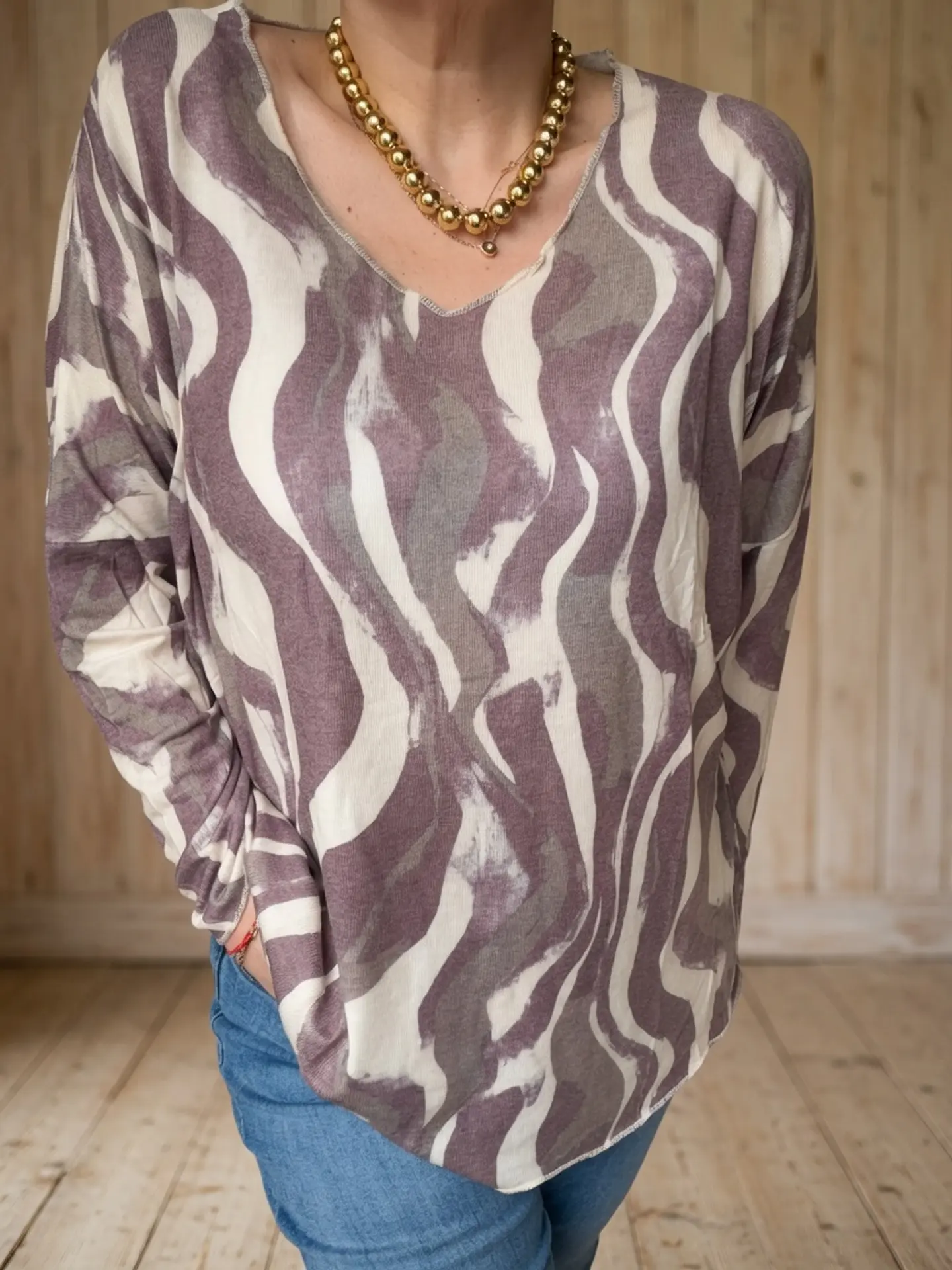 Sweater Marrakech Burdeo/Café 1