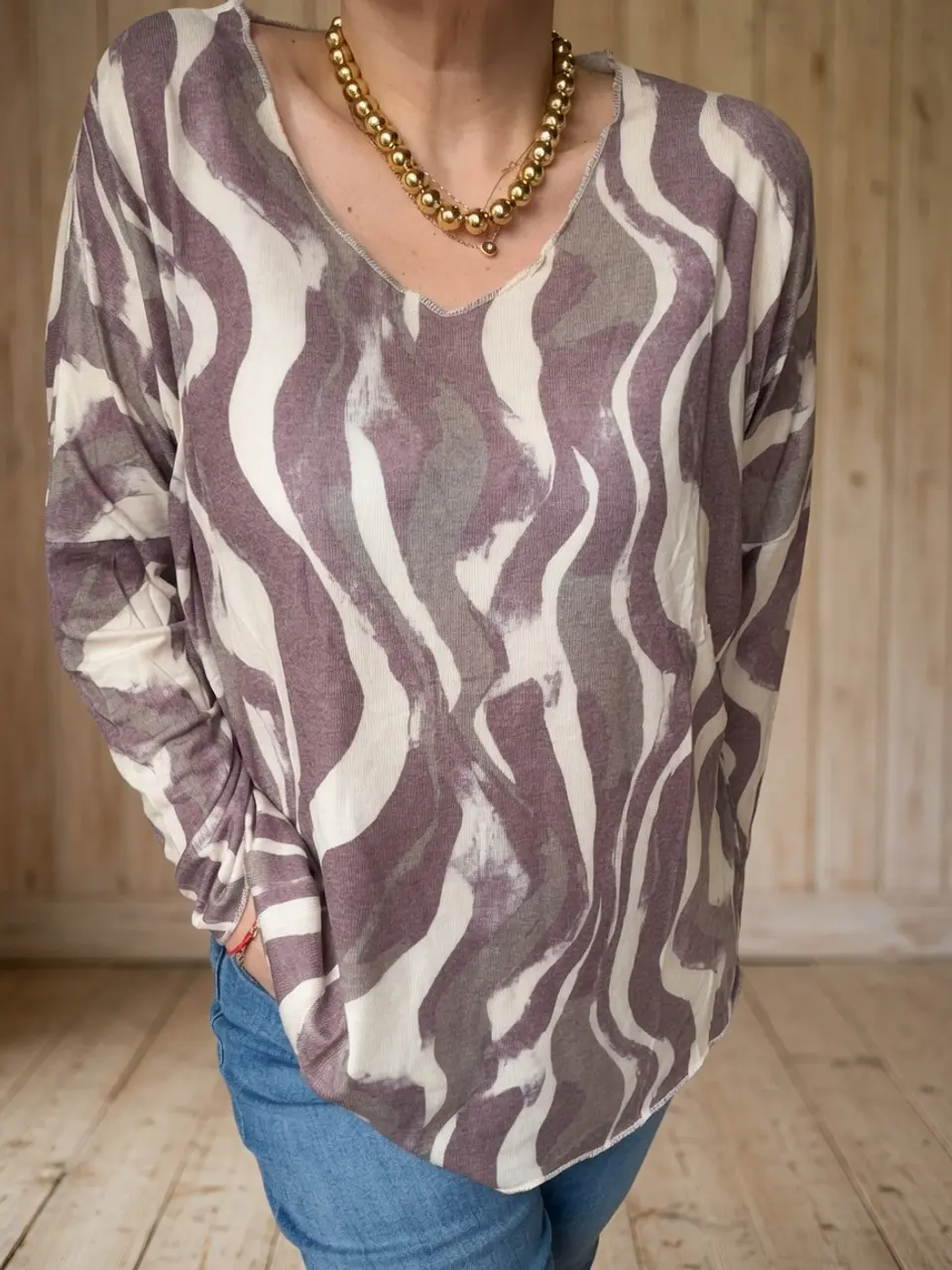 Sweater Marrakech Burdeo/Café 1