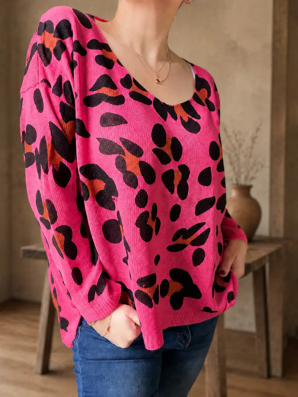 Sweater Madrid Fucsia 1