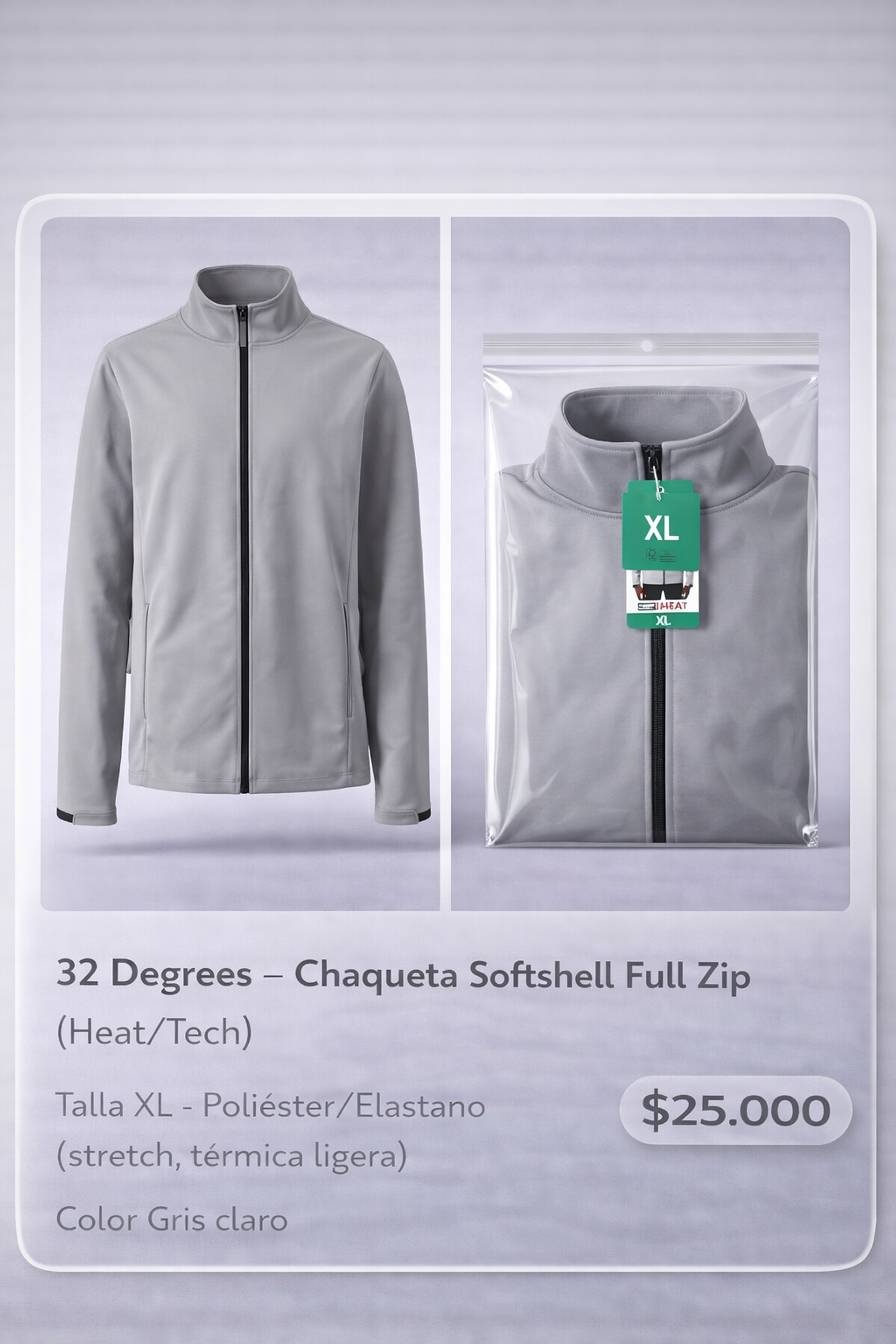 Chaqueta Softshell 32 Degrees Heat Talla XL 1