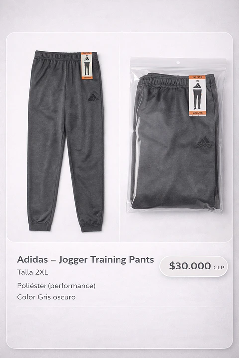 Pantalón Buzo Adidas Talla XXL