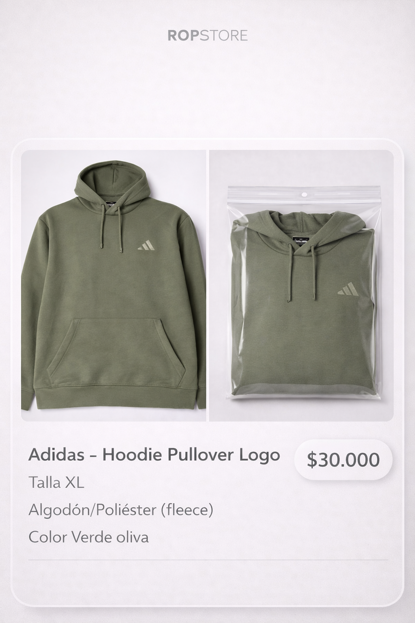 Polerón Adidas Talla XL 1