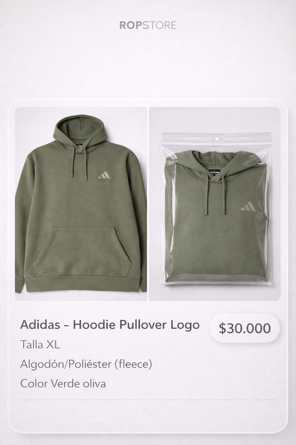 Polerón Adidas Talla XL 1