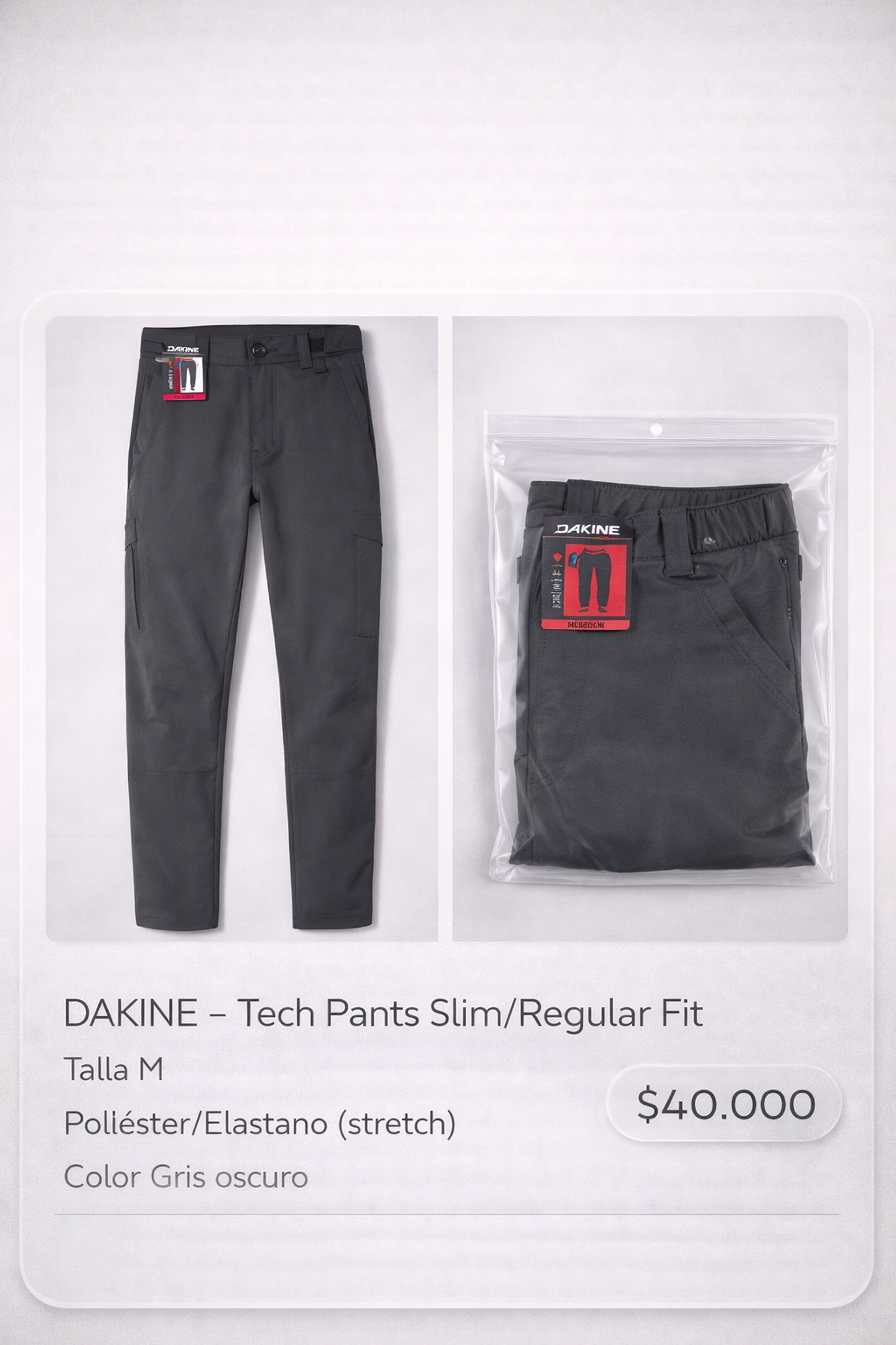 Pantalón Nieve Dakine Talla M 1