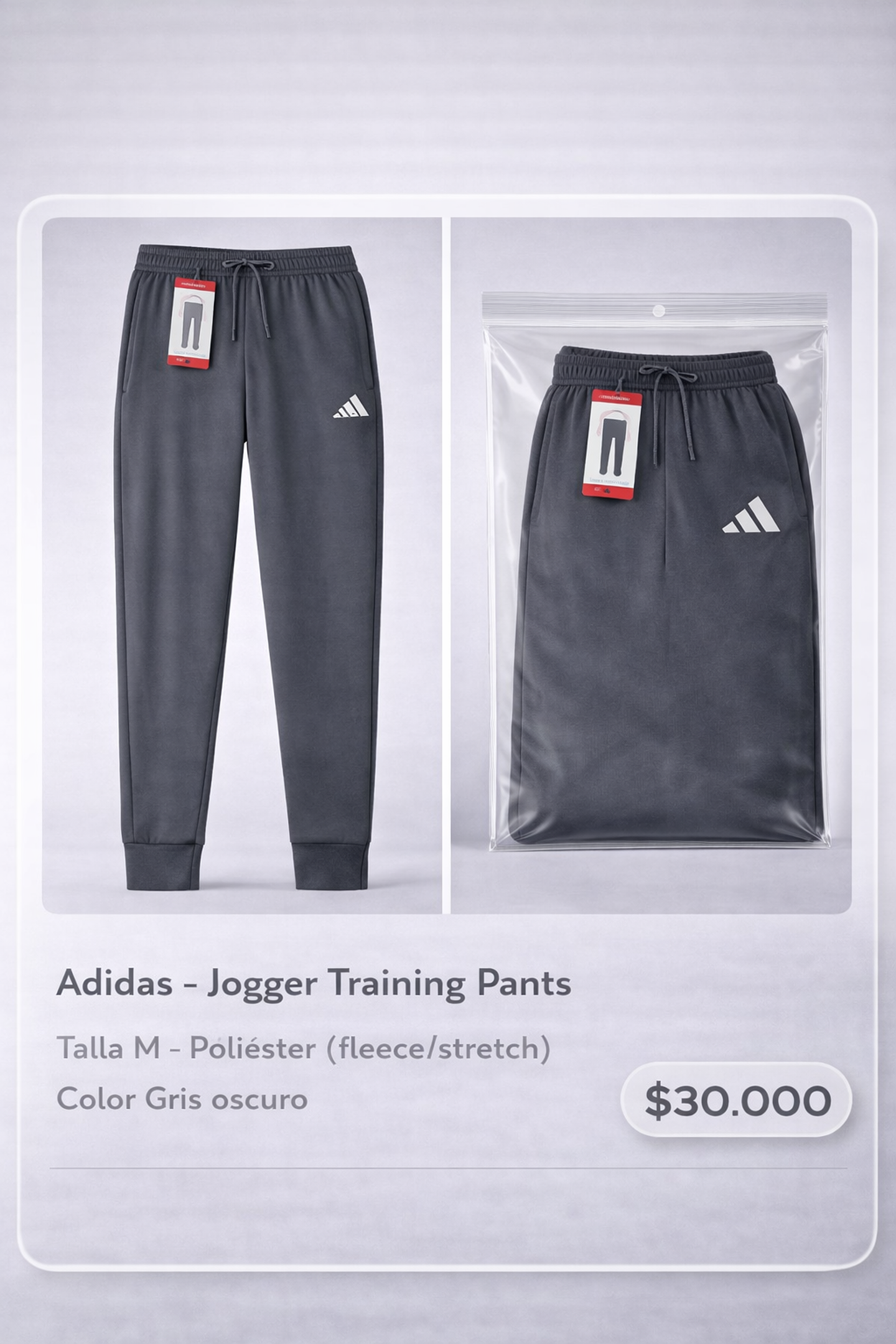 Pantalón Buzo Adidas Talla M 1