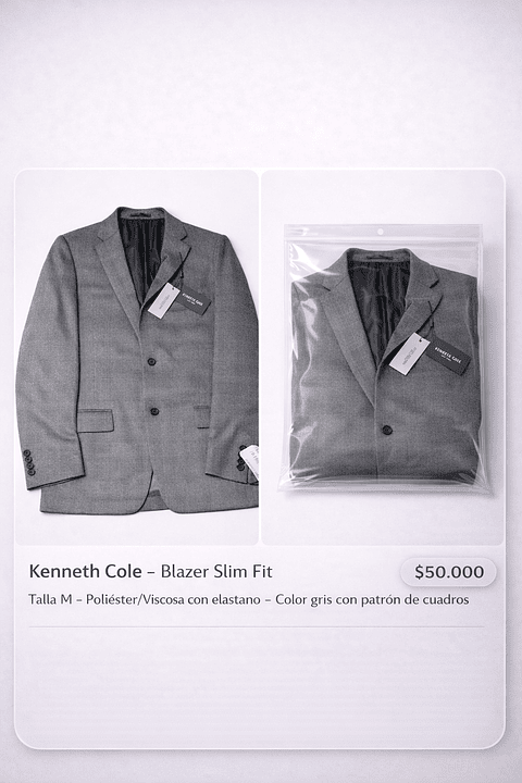 Blazer Slim Fit Kenneth Cole - Talla M