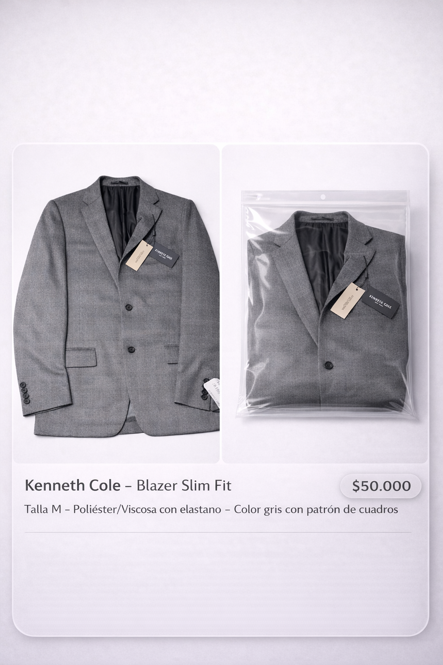 Blazer Slim Fit Kenneth Cole - Talla M 1