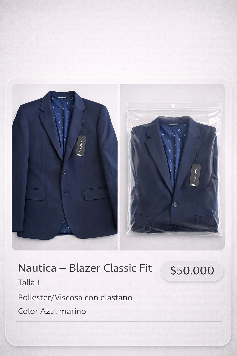 Blazer Classic Fit Nautica – Talla L 1