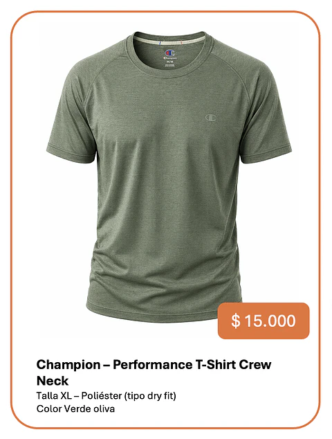 Polera Champion Talla XL