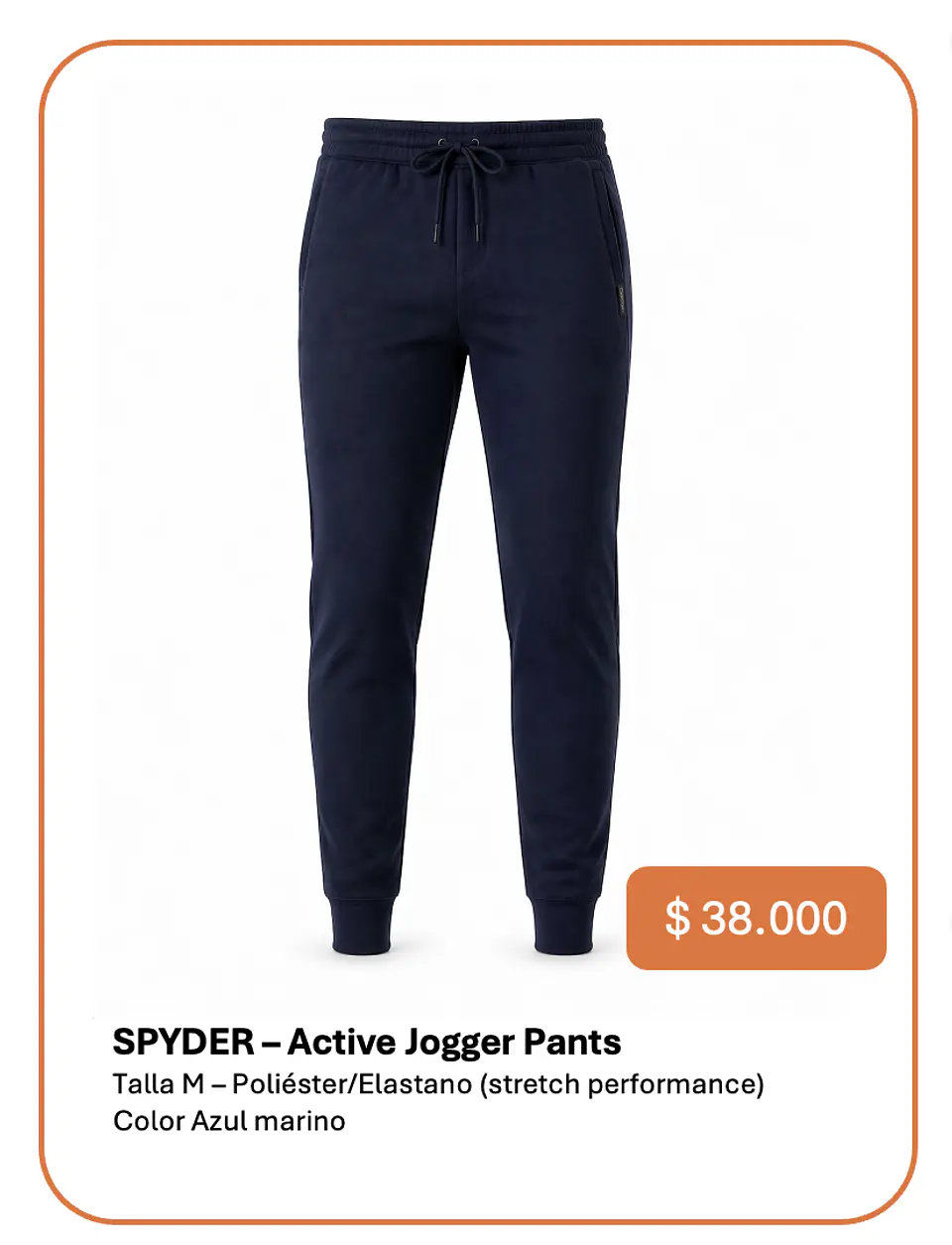 Pantalón Buzo Spyder Talla M 1