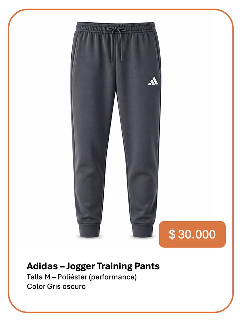 Pantalón Buzo Adidas Talla M