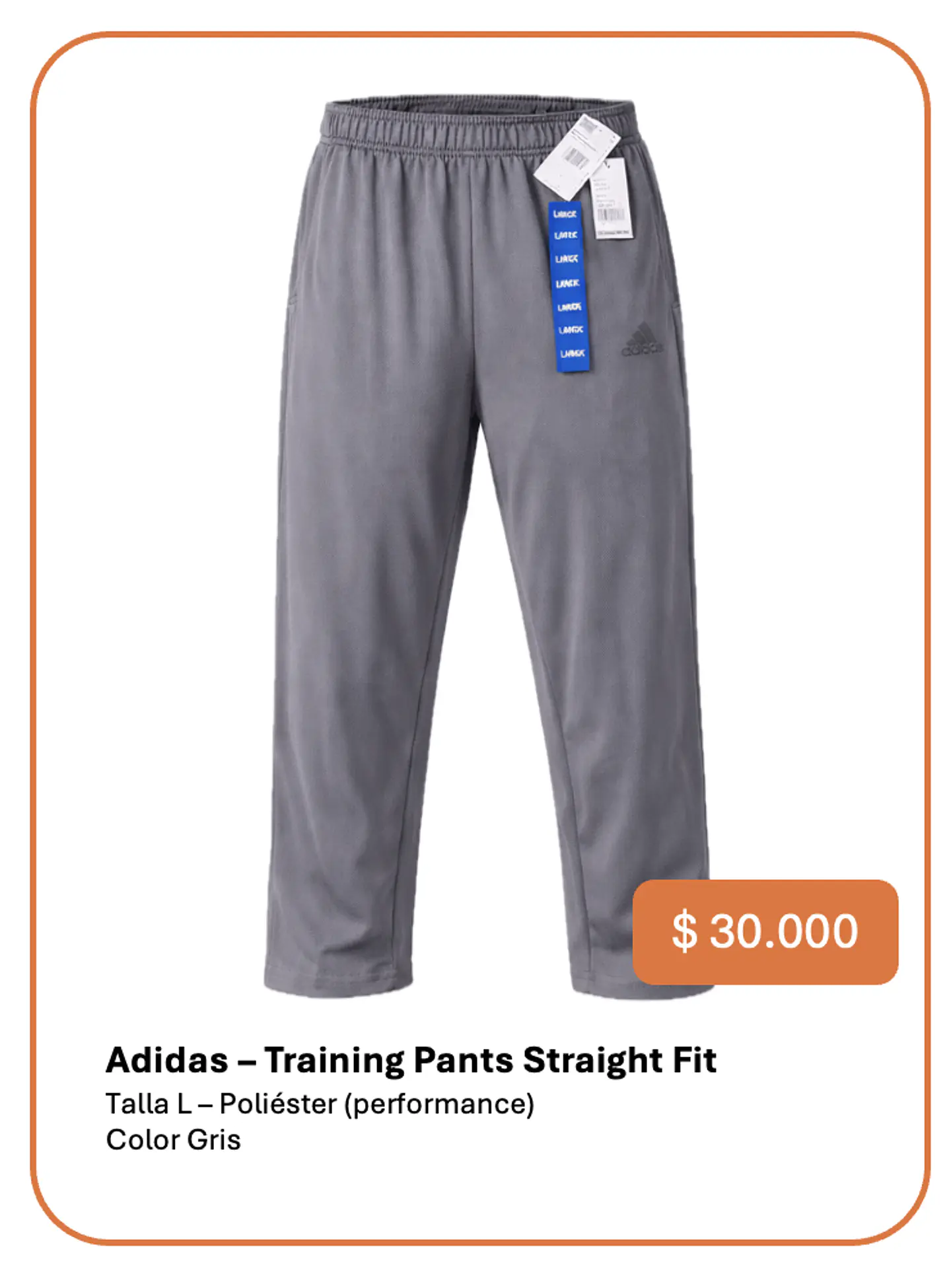 Pantalón Buzo Adidas Talla L 1