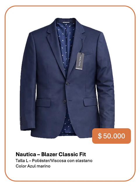 Blazer Classic Fit Nautica – Talla L