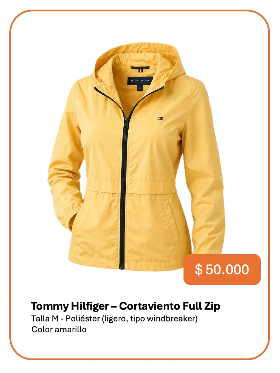 Cortaviento Tommy Hilfiger Talla M 1