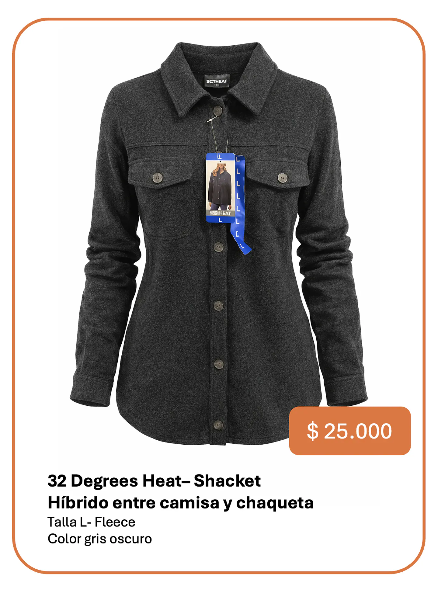 Chaqueta Camisa 32 Degrees Talla L 1
