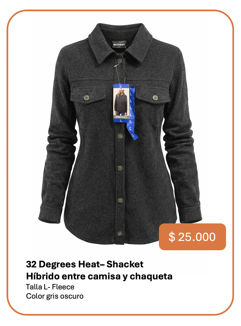Chaqueta Camisa 32 Degrees Talla L 1