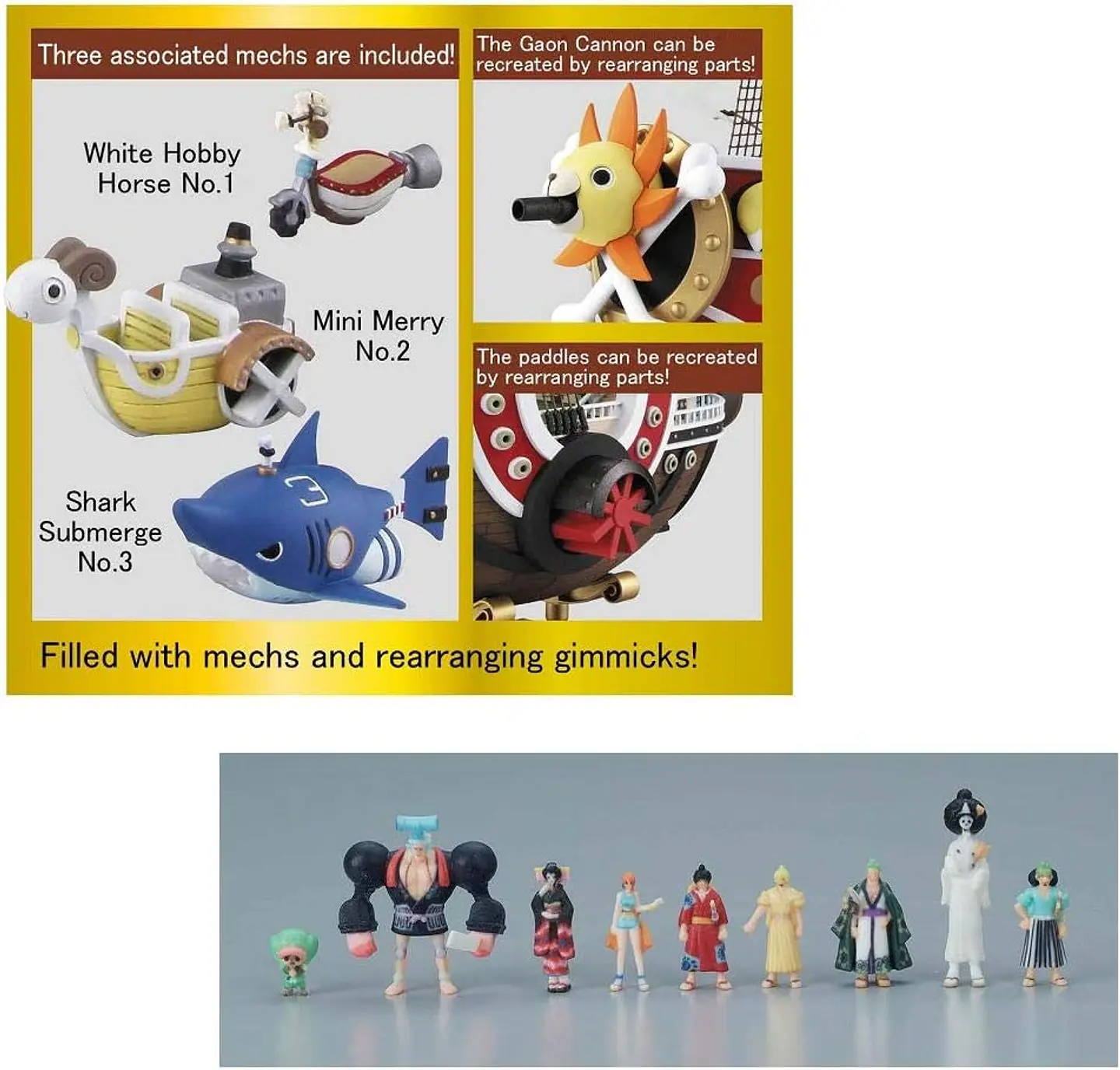 Thousand Sunny Wano Edition - One Piece Ship Model Kit 30cm - Bandai 7