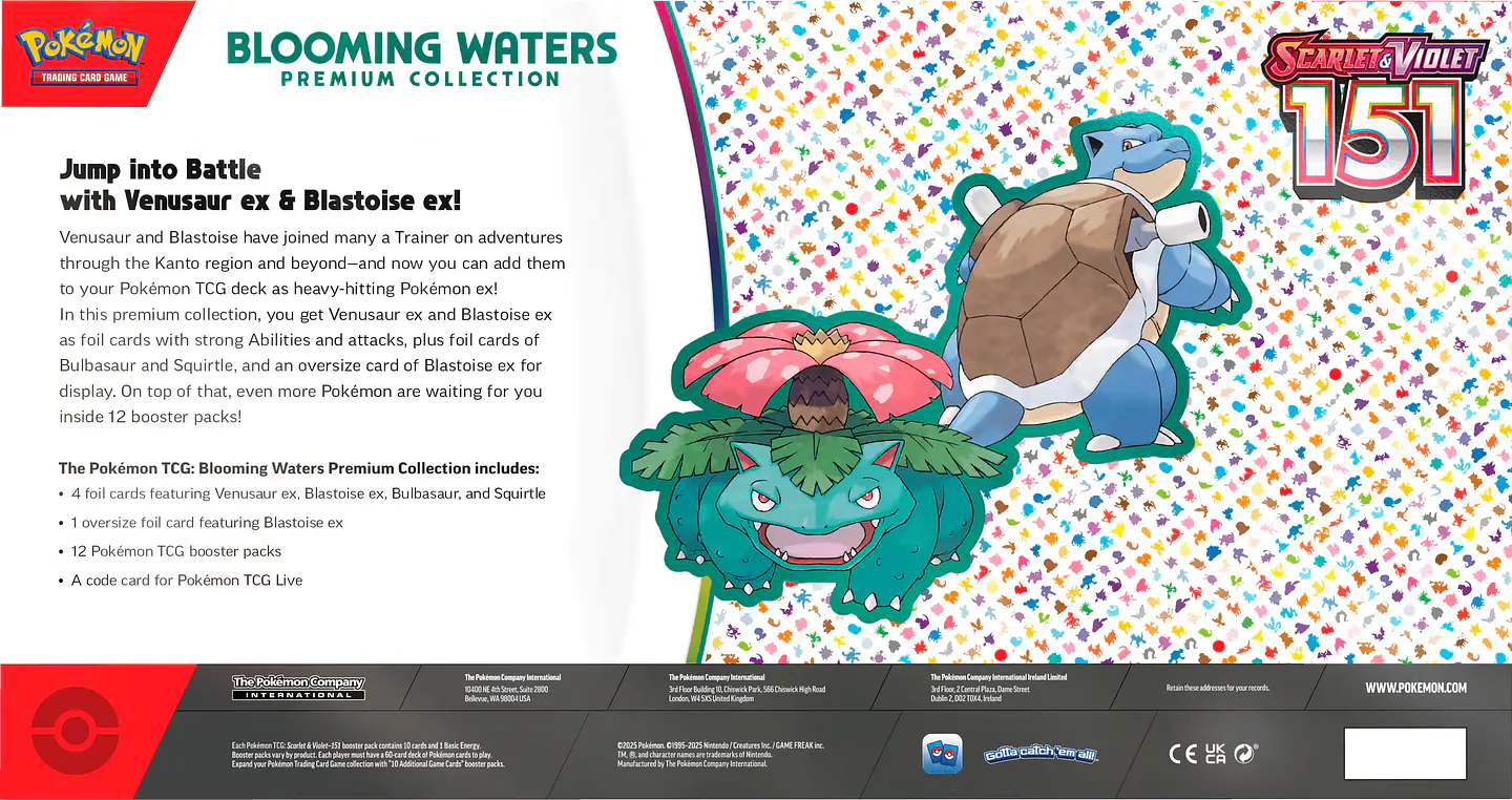 Pokémon 151 Blooming Waters Premium Collection (12 Boosters) *Caixa Ligeiramente Danificada* 3