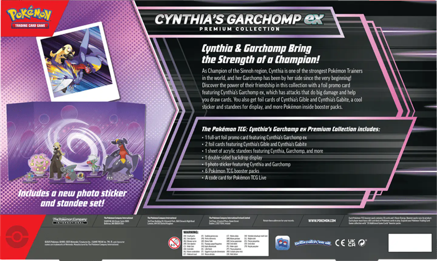 Cynthia's Garchomp Ex Premium Collection (6 Boosters) 4