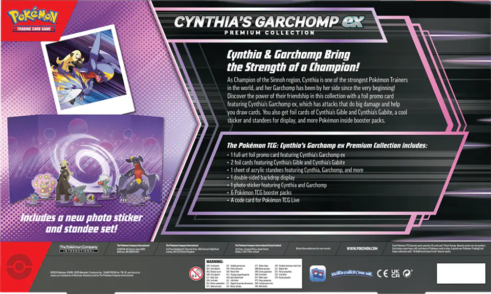 Cynthia's Garchomp Ex Premium Collection (6 Boosters) 4