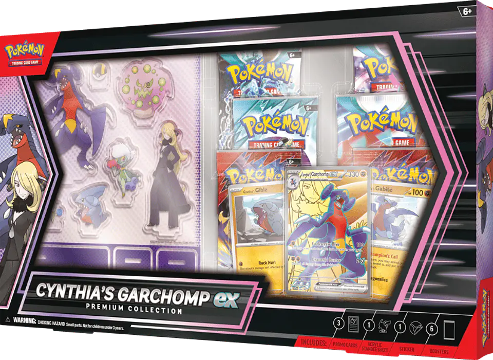 Cynthia's Garchomp Ex Premium Collection (6 Boosters) 5