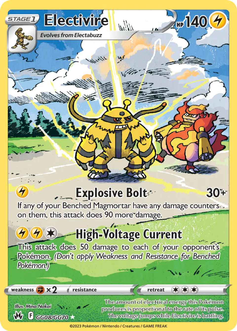 Electivire GG08/70 - Crown Zenith Galarian Gallery (NM) 1