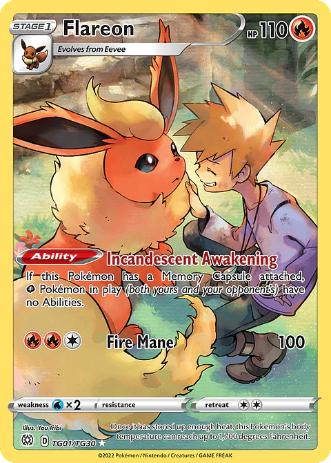 Flareon TG01-30 - Brilliant Stars Trainer Gallery (NM)