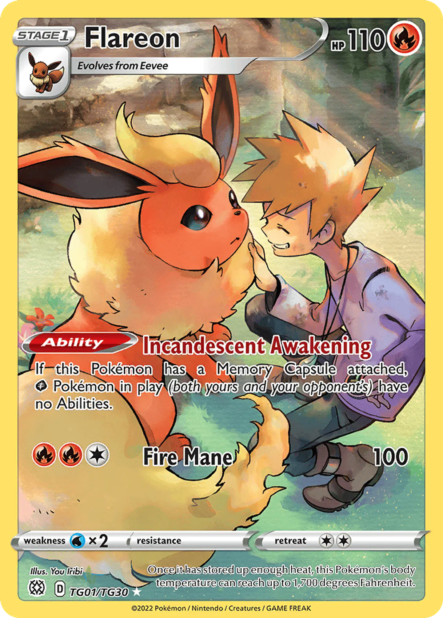 Flareon TG01-30 - Brilliant Stars Trainer Gallery (NM) 1