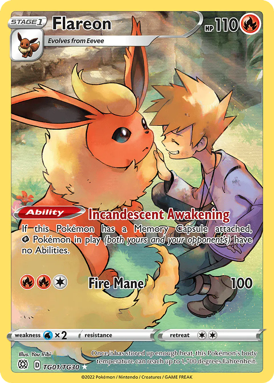 Flareon TG01-30 - Brilliant Stars Trainer Gallery (NM) 1