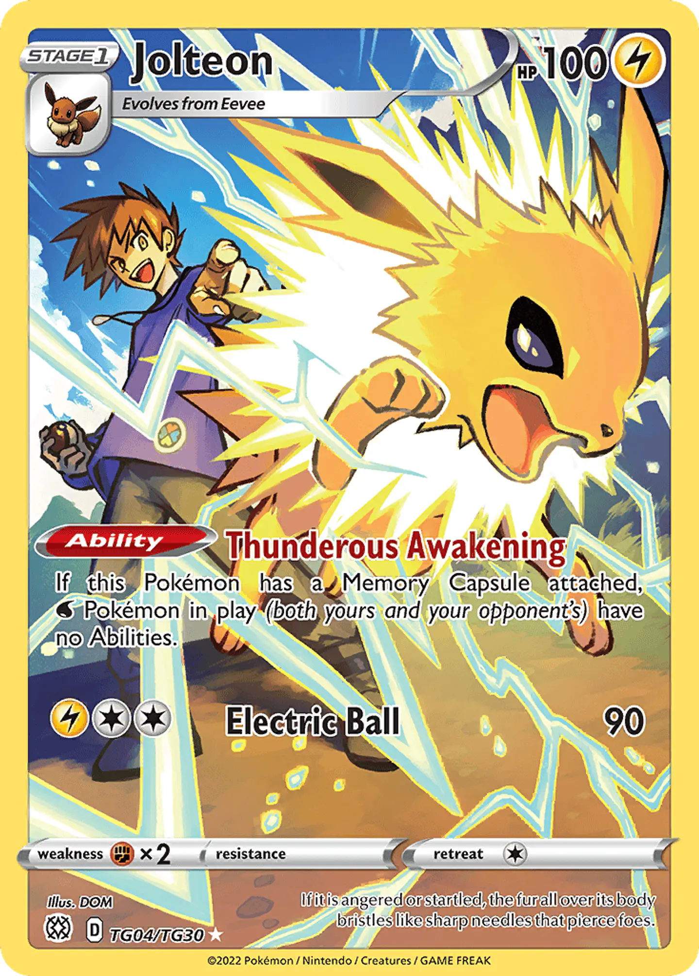 Jolteon TG04/30 - Brilliant Stars Trainer Gallery (NM) 1