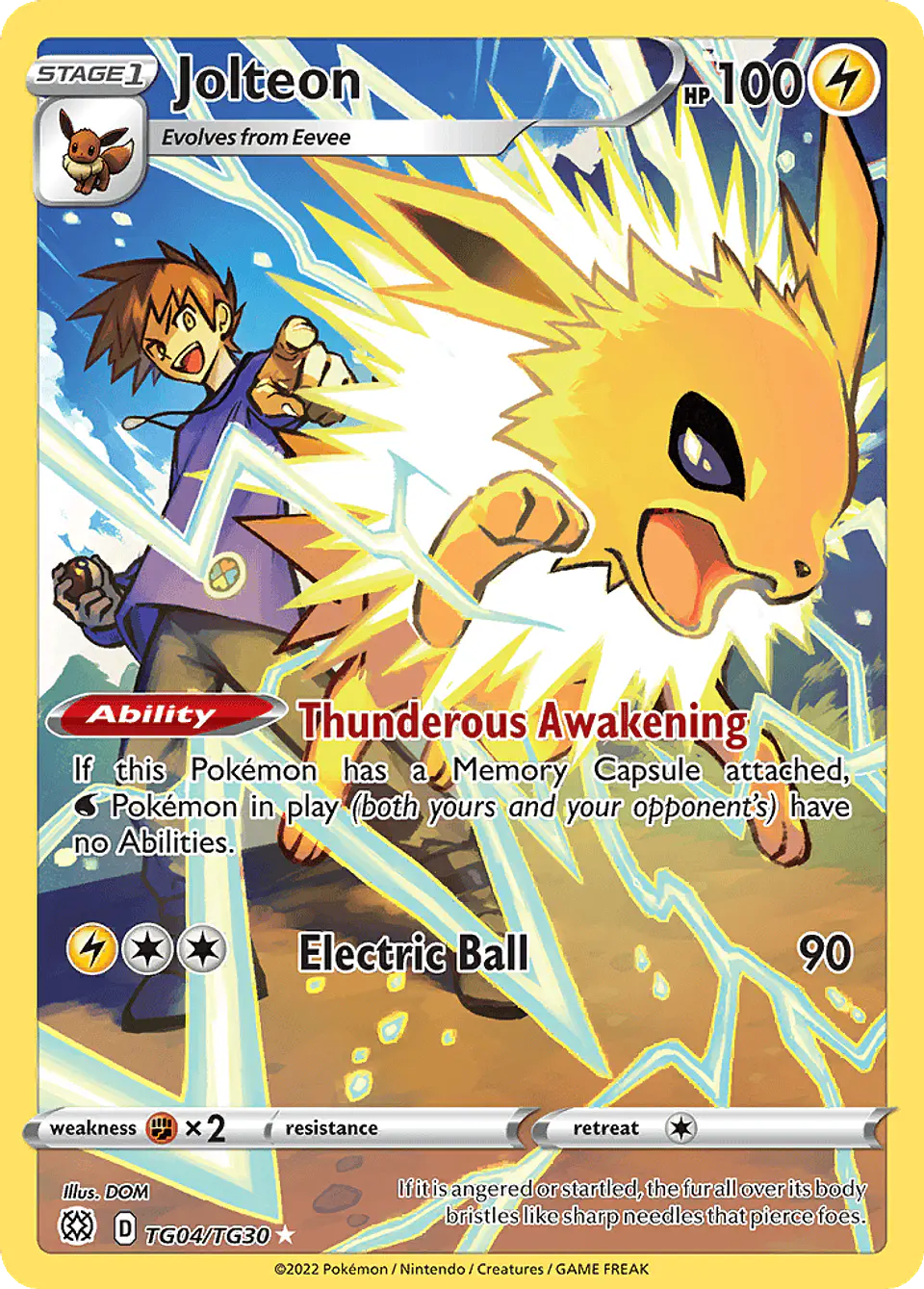 Jolteon TG04/30 - Brilliant Stars Trainer Gallery (NM) 1