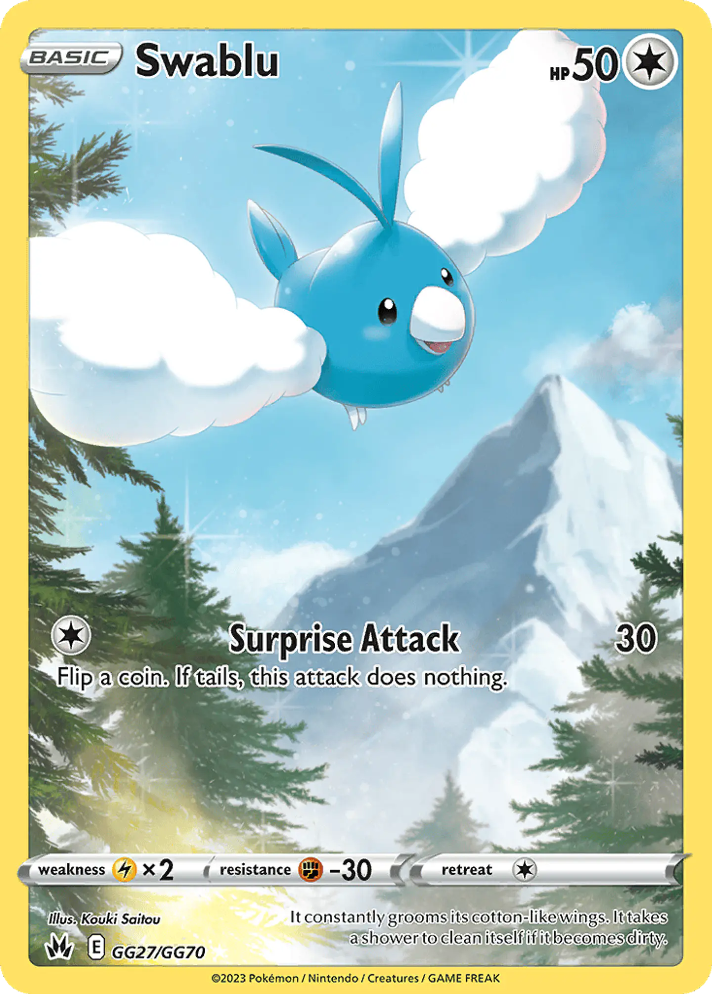 Swablu GG27/70 - Crown Zenith Galarian Gallery (NM) 1