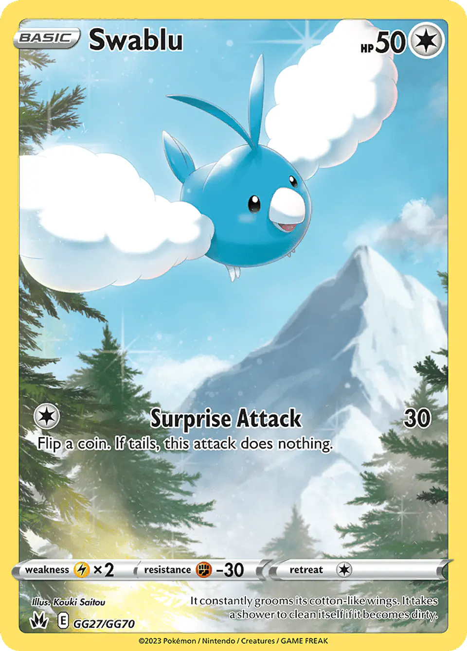 Swablu GG27/70 - Crown Zenith Galarian Gallery (NM) 1